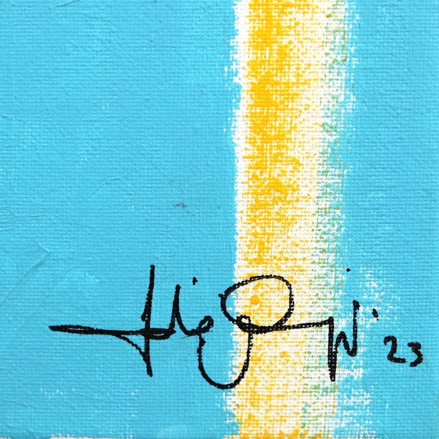 Fuck Off I Am Rich - Original Contemporary Pop Art Mixed Media Painting on Canvas by Fabio Coruzzi For Sale - Image 4 of 14
