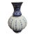 Vintage MCM 1990s Floral Design Blue and White Vase, Handmade Chinese Porcelain Flower Vase For Sale