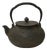 Vintage Rustic Mixed Iron Relief Cranes Motif Teapot Shape Display Art For Sale