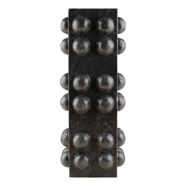 Black Marble Bubble Vase by Nina Magon For Sale