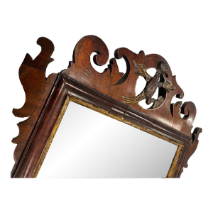 Georgian Mahogany Vauxhill Wall Mirror C 1770