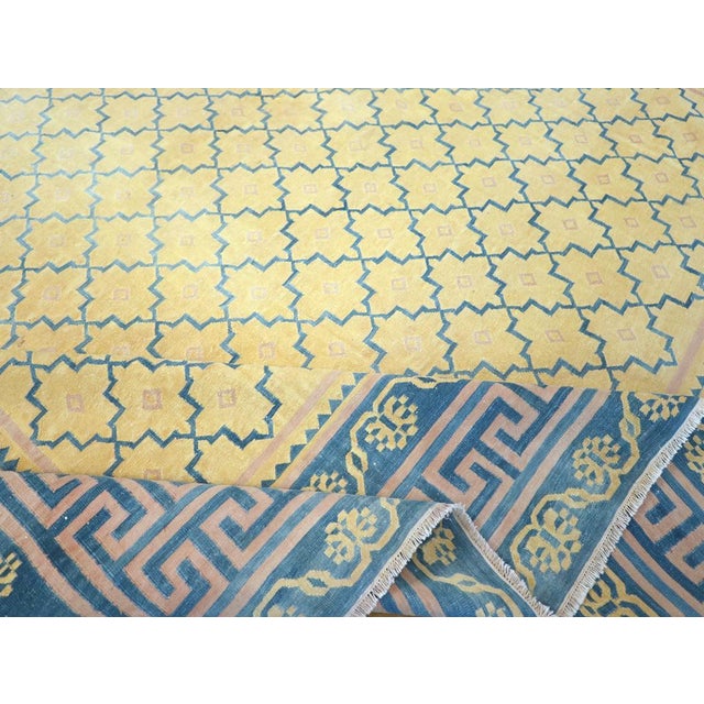 Textile Galerie Shabab Collection Mid-20th Century Indian Flatweave Dhurrie Carpet For Sale - Image 7 of 8