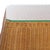 Spritely Home Hylda Scalloped Rattan Square Accent Table in Natural For Sale - Image 4 of 7