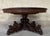 Wood Renaissance Extending Pedestal Table in Walnut For Sale - Image 7 of 7