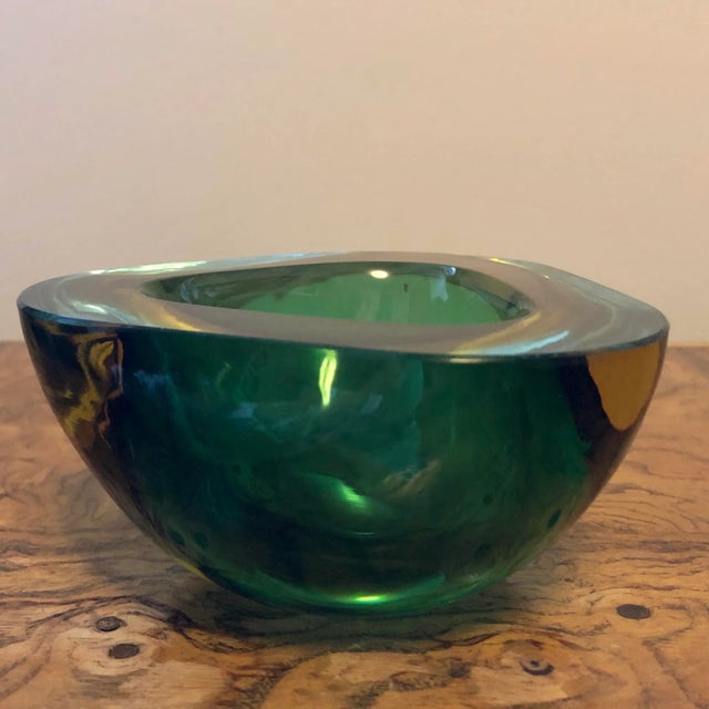 Mid-Century Modern Murano Sommerso Bowl For Sale - Image 3 of 10