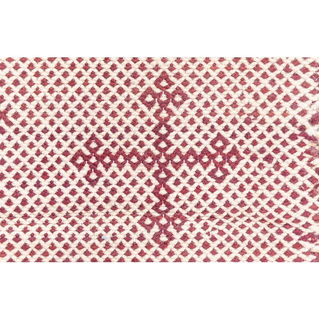 Modern Moroccan Style Geometric Flat Weave Wool Rug by Doris Leslie Blau For Sale - Image 4 of 8