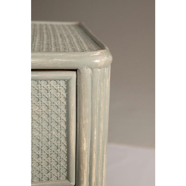 Vintage Bamboo and Vienna Straw Chest of Drawers, 1960s For Sale - Image 10 of 18