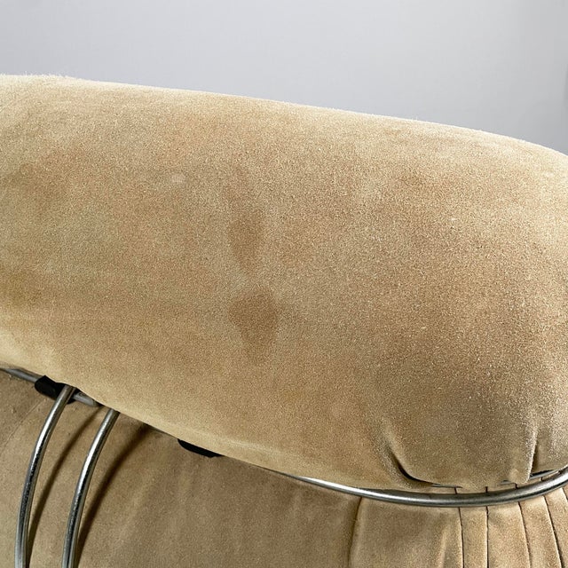 Italian Modern Beige Chamois Soriana Sofa by Afra & Tobia Scarpa for Cassina, 1970s For Sale - Image 18 of 18