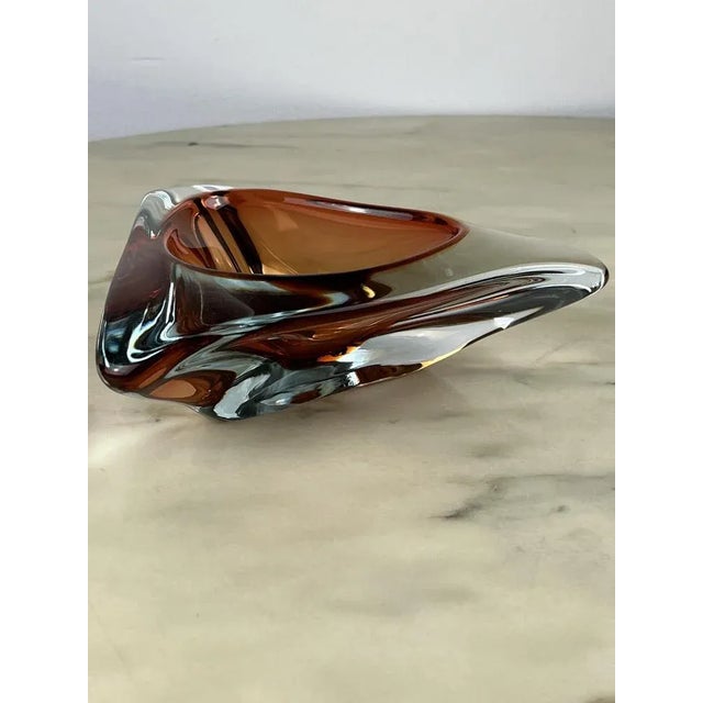 Italian Submerged Glass Ashtray in Murano, 1970s For Sale - Image 3 of 9