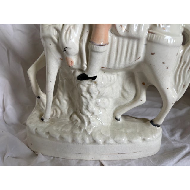Pair of Mid 19th Century Staffordshire Scottish Hunters on Horseback For Sale - Image 10 of 14