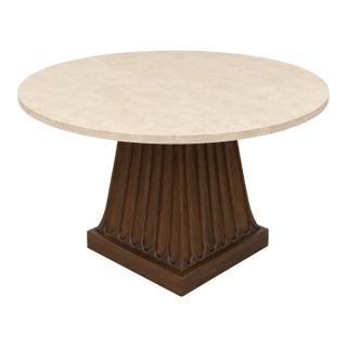 Kreiss Duchess Base With Travertine Top For Sale
