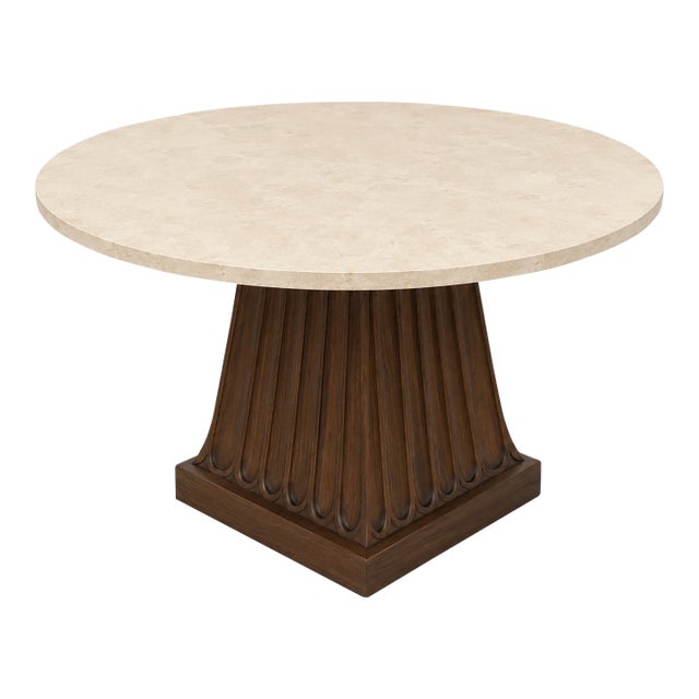 Kreiss Duchess Base With Travertine Top For Sale