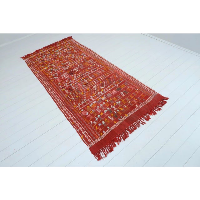 Vintage Turkish Kilim Rug- 4′ × 8′8″ For Sale - Image 4 of 13