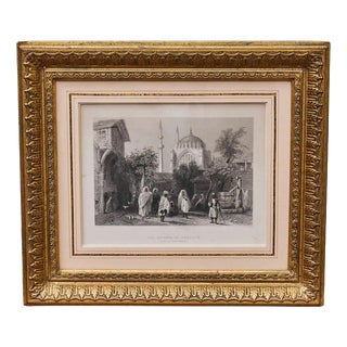 Unknown Artist, Middle Eastern Motifs, Engravings, Framed, Set of 3 For Sale