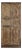 Antique Distressed Green Carved Wood Door – Rustic Hinged or Barn Door 80x35 For Sale