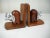 Safari Wood and Metal Elephant Bookends, Pair For Sale - Image 3 of 7