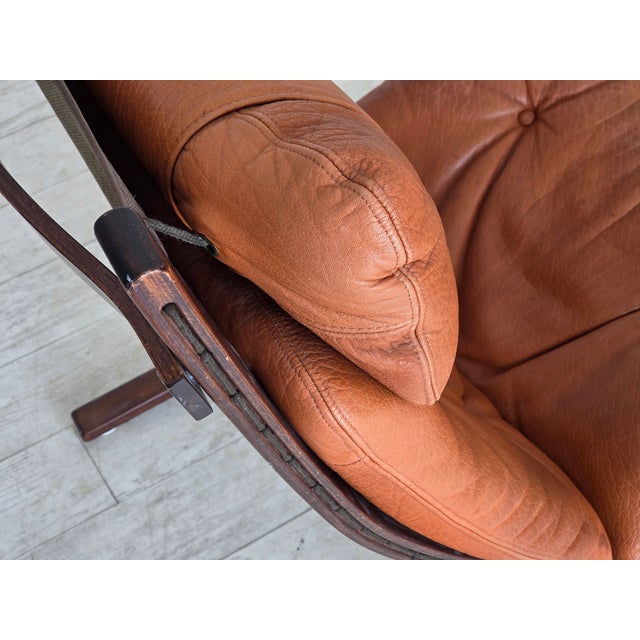 Norwegian Siesta Lounge Chair in Leather by Ingmar Relling for Westnofa, 1970s For Sale - Image 13 of 18