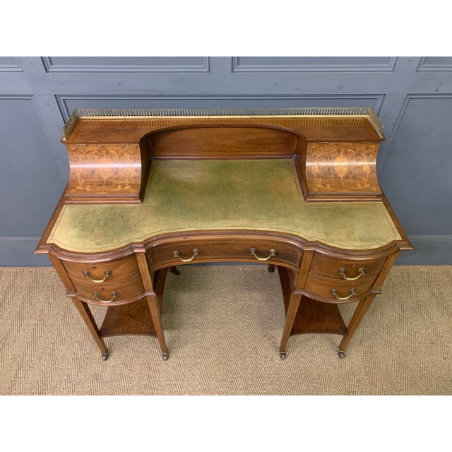 Wood Antique Writing Desk from Edwards and Roberts, 1900 For Sale - Image 7 of 18