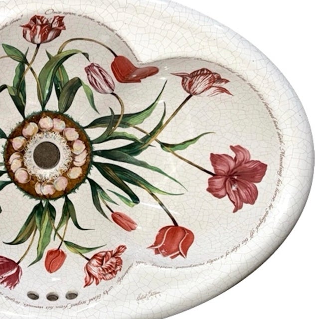 1990s 1990's Kohler Artist Edition - Fables and Flowers Cantata Countertop Sink For Sale - Image 5 of 12