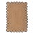 Black Scallop Edge Jute Rug 5x8 Ft. For Sale
