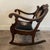 1930s Antique Carved Wood Needlepoint Rocking Chair | Chairish