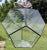 Late 20th Century Large Vintage Late 20th Century Glass Metal Polygon Panel Ceiling Fixture Pendant For Sale - Image 5 of 8