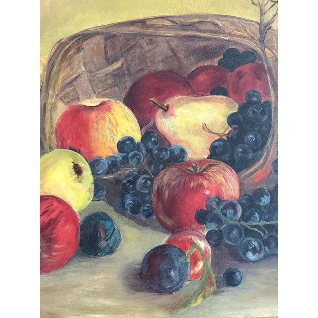 Late 19th Century Victorian Oil on Canvas Fruit Still Life - Unknown Artist For Sale In Minneapolis - Image 6 of 7