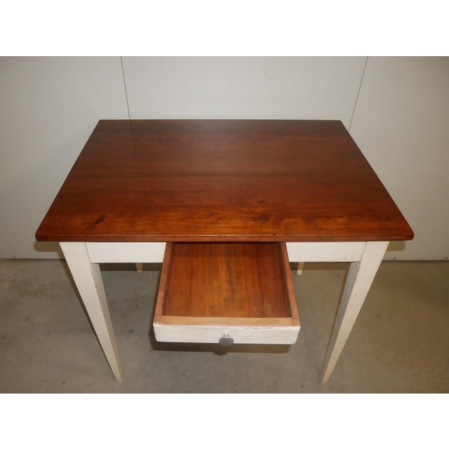 Antique fixed rectangular table. Early 20th century Small fixed rectangular Emilian kitchen table. Antique. Early 1900s....