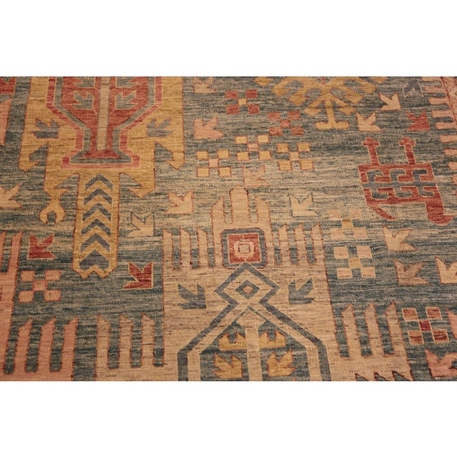 Contemporary Modern Tribal Area Rug For Sale - Image 4 of 10