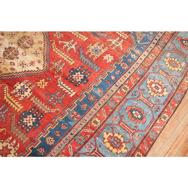 Textile Antique Oversize Tribal Persian Bakshaish Rug - 11'4" x 15'6" For Sale - Image 7 of 18