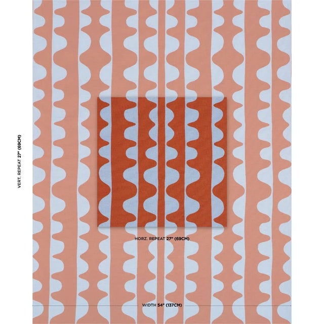 Hadiya Williams used markers to draw the original artwork for Drift, an evocative undulating pattern with a unique stripe...