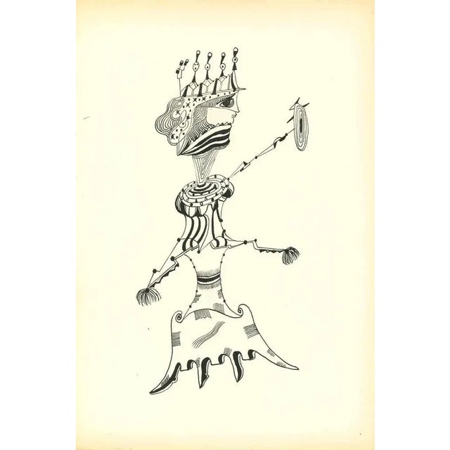 Composition Of Diodora is an original lithography realized by Bruno Capacci in 1950. The artwork is part of an edition in...