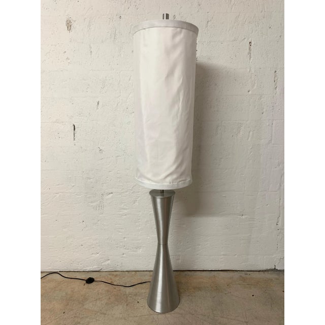 1980s Postmodern Geometric Sculptural Aluminum Floor Lamp, USA For Sale - Image 10 of 10