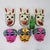Vintage Mexican Papier-Mâché Masks 3 - Set of 6 For Sale - Image 4 of 4