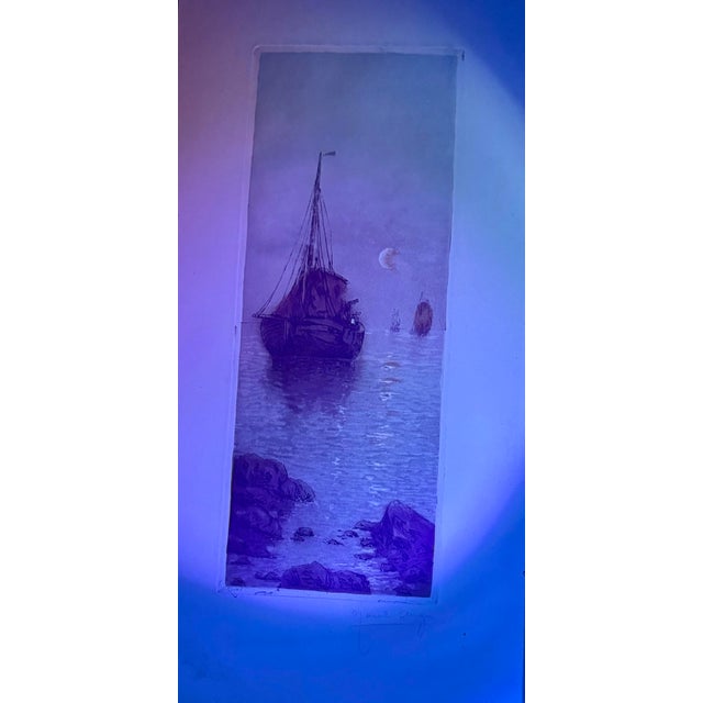 This elegant early 20th-century aquatint etching by French artist Marcel Augis (active 1910–1935) captures a serene...