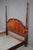 Thomasville Queen Size Mahogany Four Poster Bed With Flame Mahogany Headboard For Sale - Image 11 of 12