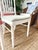 Thomasville Set of 6 Vintage White Faux Bamboo Dining Chairs For Sale - Image 4 of 6
