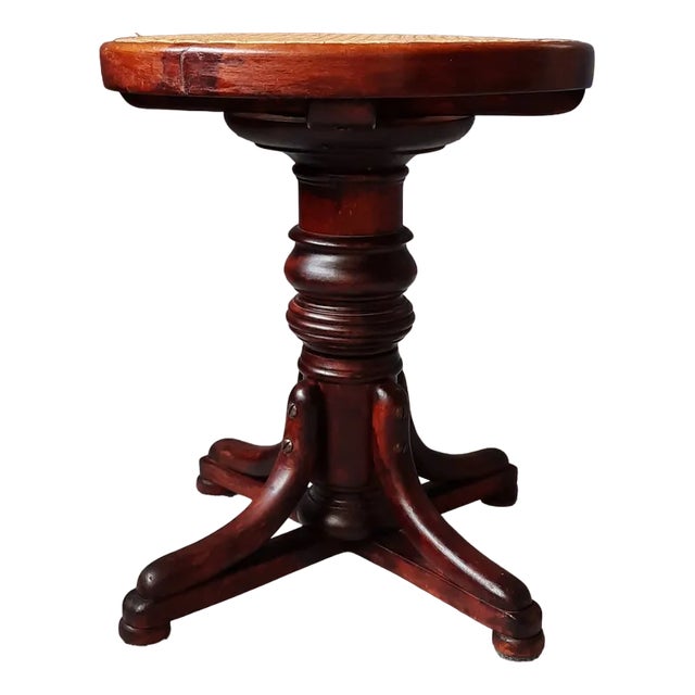 No. 3 - No. 5003 Swivel Stool from Thonet, 1900s For Sale