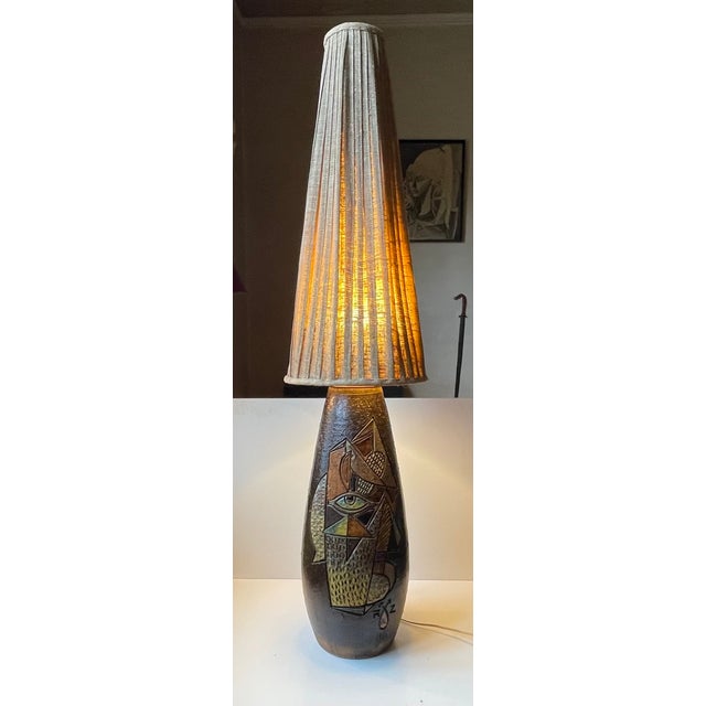 Abstract The All-Seeing Eye Masterpiece Floor Lamp by Marian Zawadzki for Tilgmans, Sweden, 1966 For Sale - Image 13 of 15