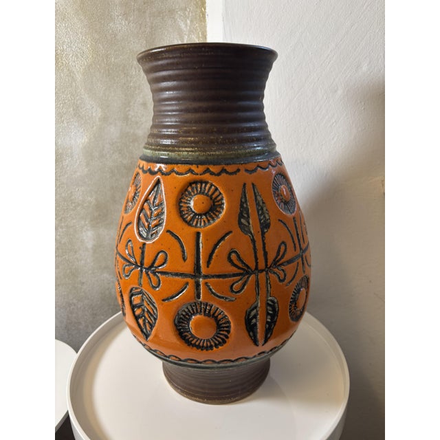 Large Ceramic Floor Vase from Wekara, Germany, 1960s For Sale - Image 4 of 9