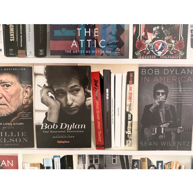 2020s Original Bookshelf Dylan Photographic Collage Wall Art Music Montage For Sale - Image 5 of 7