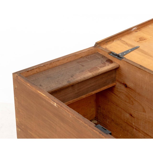 Mid 20th Century American Pine Blanket Chest For Sale - Image 5 of 8