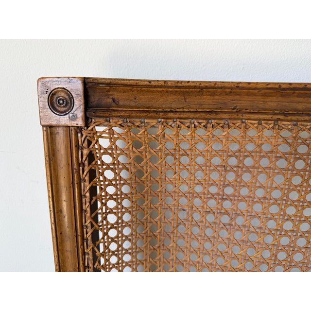 Antique Italian Louis XVI–Style Wood & Cane Accent Chairs – A Pair For Sale - Image 9 of 12