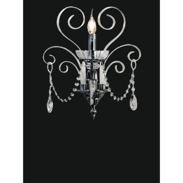 Collection royal wall lamp, metal and crystal, nca 100 by jago dimensions: d 30 x h 42 cm. Materials: metal, crystal....