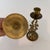 Mid-Century Modern A Pair of Vintage Asian-Style Brass Candlestick Holders For Sale - Image 3 of 4
