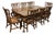 Century Furniture Queen Anne Style Extension Dining Table + Eight Chairs Set For Sale