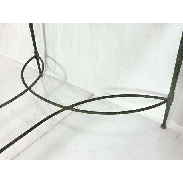 1970s Mario Papperzini for Salterini Wrought Iron Patio Dining Table With Glass Top For Sale - Image 17 of 18