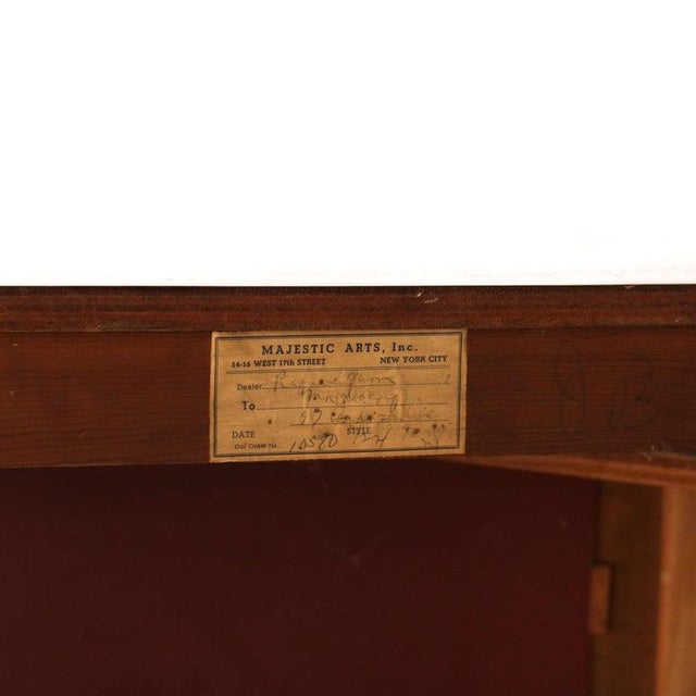 Brown Antique French Louis XV Style Foliage Carved Walnut & Gilt Fireplace Mantle For Sale - Image 8 of 14