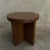 Custom Made Reclaimed Elm Wood Side Table With X Base For Sale In Los Angeles - Image 6 of 12