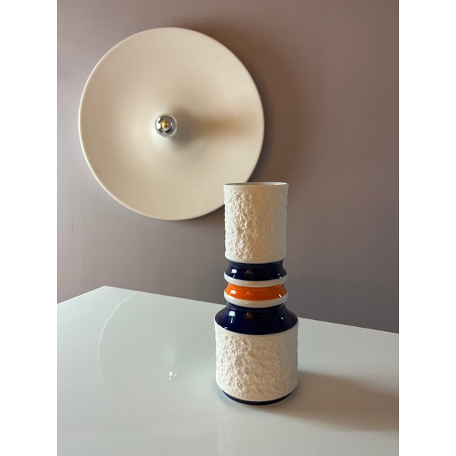 Vase in Blue and Orange from Royal Porcelain Bavaria KPM For Sale - Image 3 of 11
